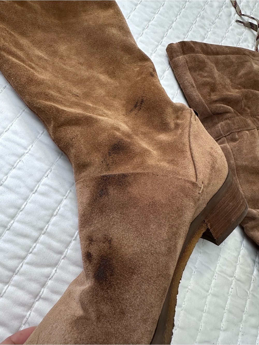 See by Chloé Jona Slouchy Cognac Suede Over-the-Knee Slouch Boots Size 39 or 8 - Picture 12 of 13